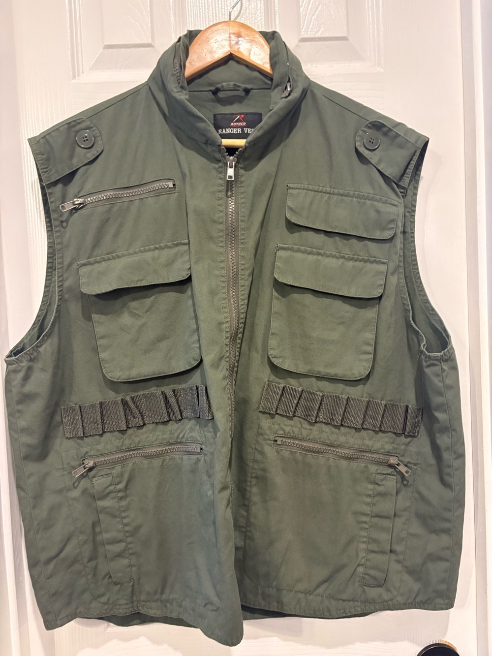 Rothco Ranger Vest Large Olive Drab Tactical Hunting Fishing Utility Safari Vest